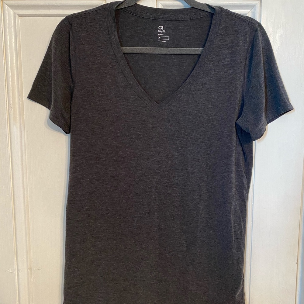 Grey workout top